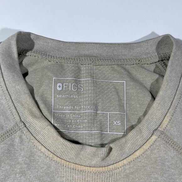 FIGS Green Salta Seamless Longsleeve Women's Underscrub T-Shirt Size XS SEE PICS - Picture 4 of 12